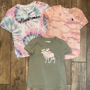 ABERCROMBIE GIRL’S SET OF 3 TSHIRTS SZ 9/10